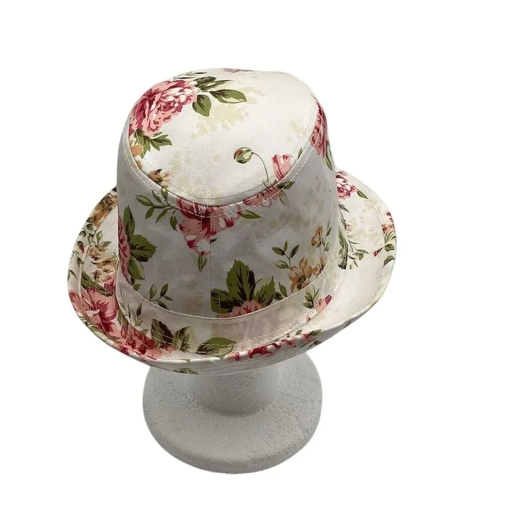Women's Floral Fedora Hat Multicolor One Size‎